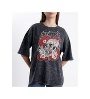 Unisex Eskitme Love Metalica Tshirt (Çok Renkli)