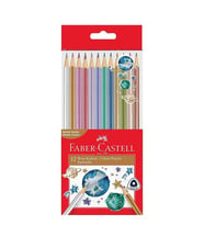 Faber Castell Kuru Boya Üçgen Metalik 12Li