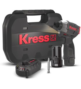 Kress Kub50.2 12Volt 2.0Ah Li-Ion Çift Akülü 140Nm Kömürsüz Profesyonel Şarjlı Darbeli Tornavida