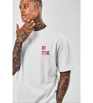 Erkek Baskılı T-Shirt Kısa Kol Bisiklet Yaka Regular Fit Rahat Kalıp Tişört - Beyaz