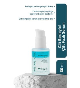 Iva Natura Skin Nourishing Barrier Serum Çift Fazlı – Niacinamide & Peptit Destekli Besleyici Bakım – 30 ml