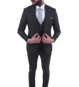 Jan Carlucci Slimfit Yelekli Drop 6 Takım