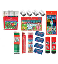 FABER CASTELL OKUL - KIRTASİYE 16 PARÇA MEGA SET