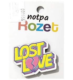 Notpa Rozet Ahşap Lost Love - 3 adet