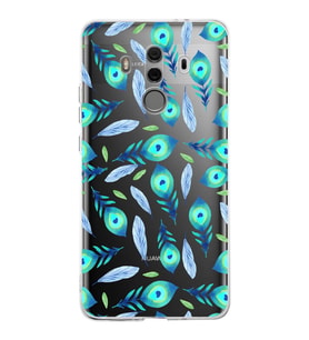 PrintiFy Huawei Mate 10 Pro ile Uyumlu 1mm Slim Fit Nazar Boncuğu 3 Baskılı Şeffaf  Kılıf