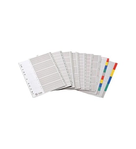 Bafix Seperatör 1-12 Renkli Plastik A4