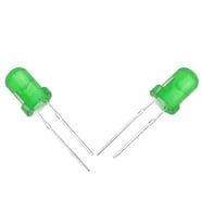Halmet Mantar Led 5mm Yeşil Mat