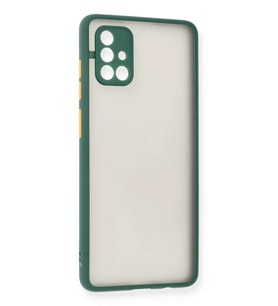 Galaxy A71 Kılıf Montreal Silikon Kapak - Yeşil