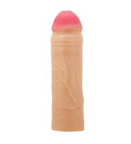 OdinsShop 5 cm Dolgulu Premium Ten Rengi Silikon Penis Kılıfı