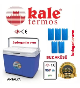 Kale Termos 25 Litre Piknik Kamp Termosu Buz Aküsü Hediyeli