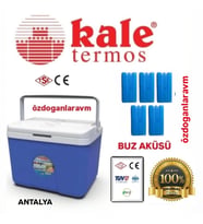 Kale Termos 25 Litre Piknik Kamp Termosu Buz Aküsü Hediyeli