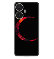Realme C55 Kılıf Silikon Desen Özel Seri Red Moons 1747