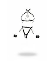 Mulvxbrf Brf02 Siyah Harness Takım Zincir Detaylı Deri Vücut Aksesuarı - Brf1224 (Mulvix)