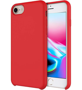 Buff iPhone 8/7 ile Uyumlu Rubber Fit Kılıf Red (Kırmızı)