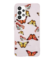 PrintiFy Samsung Galaxy A23 ile Uyumlu 1mm Slim Fit Water Color 2 Baskılı Şeffaf  Kılıf