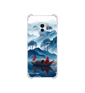 PrintiFy Samsung Galaxy S9plus ile Uyumlu Simya Serisi Sonsuz Akış Tasarımlı Uv Baskılı Köşe Korumalı Antişok Kılıf