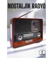 Nostaljik Radyo USBAUX Ve SD Kart Girişli Bluetooth Bağlantılı