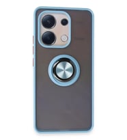 Redmi Note 13 4G Kılıf Montreal Yüzüklü Silikon Kapak - Buz Mavi