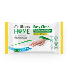 MR.WIPES EASY CLEAN TEMİZLEME MENDİLİ LİMON KOKULU 40 ADET