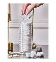 Elmas Desenli Disk Pamukluk, Şık ve Kullanışlı Makeup Organizer