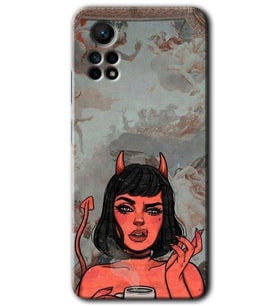 Redmi Note 12 Pro 4G Kılıf HD Desen Baskılı Kılıf - Devil Girl