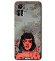 Redmi Note 12 Pro 4G Kılıf HD Desen Baskılı Kılıf - Devil Girl