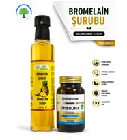 ÇareBurada Bromelain Şurubu 250 ml & ShiffaHome Spirulina 60 Kapsül