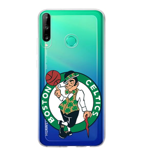 Huawei P40 Lite E Uyumlu Kapak Boston Celtics Tasarımlı Şeffaf Silikon Kılıf