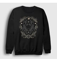 Presmono Unisex Siyah Cancer Zodiac Hediye Yengeç Burcu Sweatshirt 526588tt