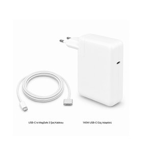 Apple MacBook Pro 16 inç (2021) 140W USB-C Magsafe 3 Güç Adaptörü