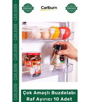 Mutfak Kiler Organizer Dayanıklı Düzenleyici Set Çok Amaçlı Buzdolabı Raf Ayırıcı 10 Adet