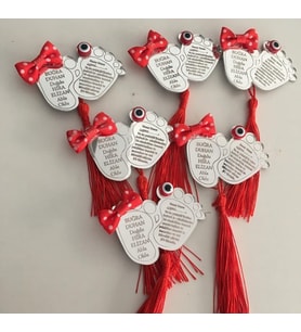 Kişiye Özel Pleksi Bebek Magnet Hatıra (Altın)