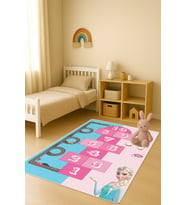 Modern Dijital Baskı Kaymaz Taban Çocuk ve Genç Odası Halısı H0981