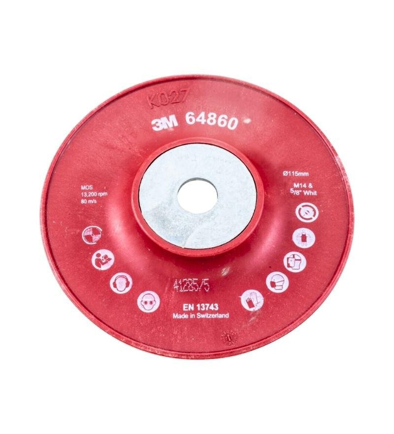 3M 64860 Cubitron II Fiber Zımparalama Diski Tabanı - 115 mm.