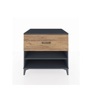 Kronos Şifonyer Tek Raflı Tek Çekmeceli 88x59x80 Antrasit-Çam