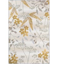 Eliana Home Baskılı, Yıkanabilir Kaymaz Taban Salon Halısı LNA1216 100x150 cm (Sarı)