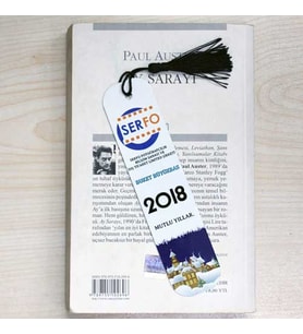 Kişiye Özel Baskılı Metal Kitap Ayracı Beyaz Renk