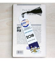 Kişiye Özel Baskılı Metal Kitap Ayracı Beyaz Renk