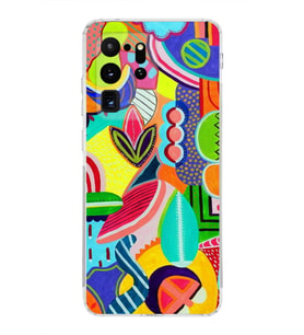 PrintiFy Samsung Galaxy S20 Ultra ile Uyumlu Retro Color 6  Kamera Korumalı Şeffaf  Kılıf