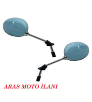 ARARO Cappucino 125 cc - 50 cc Ayna Takımı TURKUAZ RENK - ARASMOTO (Siyah)
