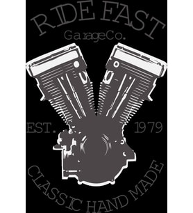 Ride Fast Sticker 10x10 cmRenkli Sticker