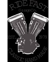 Ride Fast Sticker 10x10 cmRenkli Sticker