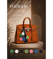 Renkli Lüks Saat Tasarımlı Çanta Süsü Bag Charm Anahtarlık