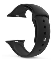 Microsonic Apple Watch Series 8 41mm Silikon Kordon Siyah