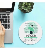 Kişiye Özel En iyi Matematik Öğretmeni Mousepad Kişiye Özel