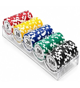 Profesyonel Poker Fişi Seti 100 Adet Casino Chip Alk5368