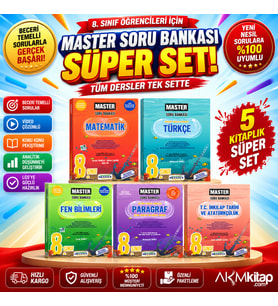 Okyanus Yayınları 8. Sınıf Master Serisi Soru Bankası Seti 5 Kitap