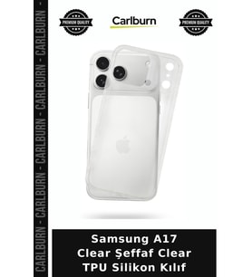 Samsung A17 Clear Şeffaf Clear TPU Silikon Kılıf Telefon Kılıfı Cep Kapağı Aksesuar