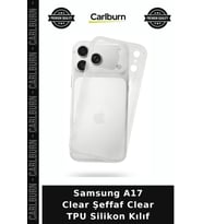 Samsung A17 Clear Şeffaf Clear TPU Silikon Kılıf Telefon Kılıfı Cep Kapağı Aksesuar