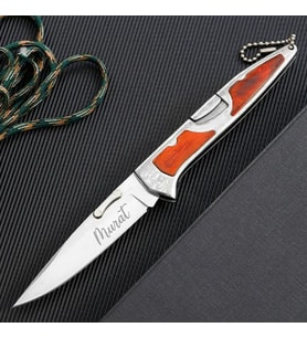 Kişiye Özel İsimli Columbia A3123-A 25.5 CM İsim Baskılı Columbia Avcı Çakısı (Çok Renkli)